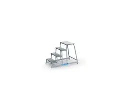 machine-opstapje bordes H 800mm 4treden aluminium