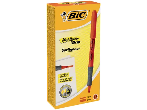 Markeerstift Bic Highlighter Grip Oranje