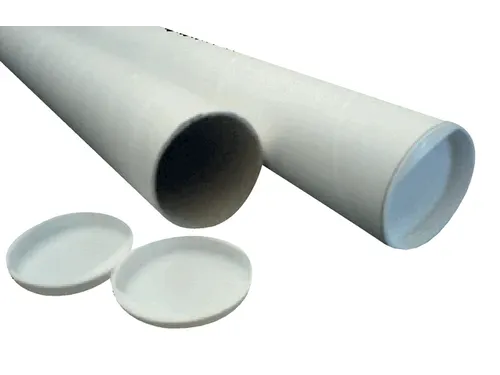 Verzendkoker CleverPack rond A3 +doppen 330x29.7x1.2 wit 5stuks