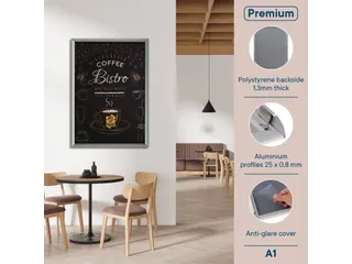 Europel Kliklijst Premium A1 25mm Zilver - 8