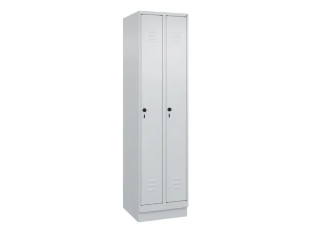 locker,HxBxD 1950x500x500mm,2vak,vak B 250mm,draaigrendel,sokkel