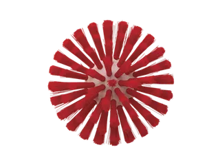 Hygiene 5380-175-4 pijpenborstel steelmodel rood medium Ø175mm - 2