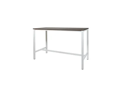 Domino Basic Statafel Lxbxh 180x80x110cm Logan Eiken Onderstel Wit