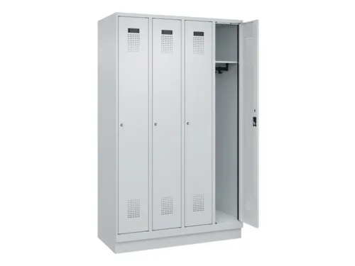 locker,HxBxD 1950x1200x500mm,4vak,vak B 300mm,cil.-slot,sokkel