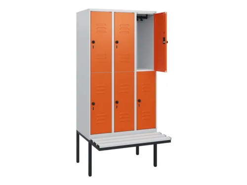 Dubbeldekse dekenkist,HxBxD 1950x900x815mm,3x2vak.,vak B 300mm