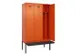 locker met bank,voor scheiding van kleding,HxBxD 2120x1200x815mm,3vak