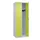 locker,HxBxD 1850x600x500mm,2vak,vak B 300mm,cil.-slot,staand op vloer