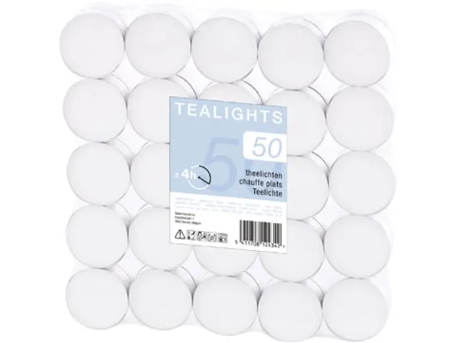Theelichtjes Pak 50 Stuks