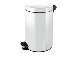 pedaalemmer,5l,HxØ 280x210mm,binnenbak kunststof,romp staal wit