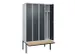 locker voor scheiding van kleding,HxBxD 2120x1200x815mm,4vak