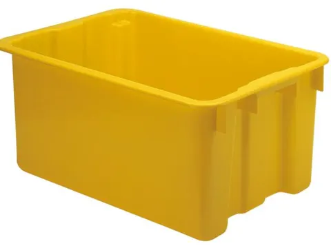 Draaistapelbak Pp Hxlxb 280X650X450Mm 60L Geel