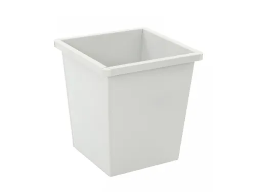 Vierkant Tapse Papierbak 27 Liter Grijs