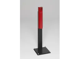 Staande Asbak 3.5 liter 1250x 310x 310mm Voet Zwart Rood