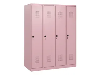 schoollocker,HxBxD 1530x1200x500mm,4vak,vak B 300mm,draaigrendel - 2