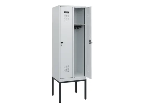 schoollocker,HxBxD 1950x600x500mm,2vak,vak B 300mm,draaigrendel