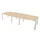 vergadertafel,HxBxD 740x3600x1400mm,vatvormig,NE-esdoorn