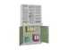 Armoire De Tri Courrier Hxlxp 1950X1000X400Mm 3X6Cases Ral7035 Façade