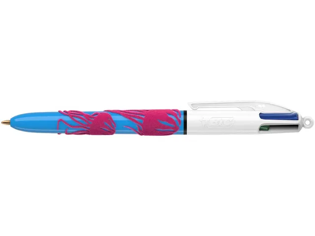 Stylo bille 4 Colours Velours pointe moyenne assorti boîte de 12 pcs