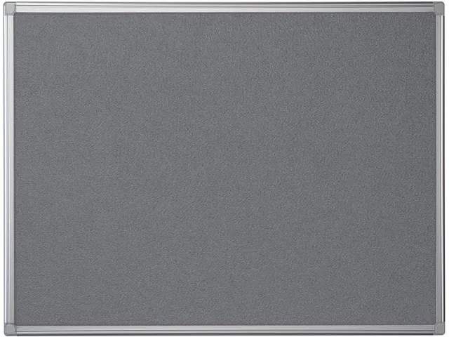Tableau Textile Cadre Aluminium 60x90cm Gris