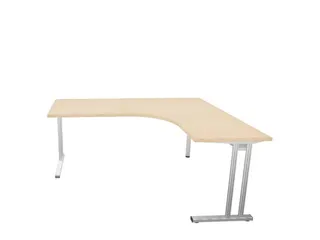 bureau in vrije vorm,HxBxD 740x1800x1600mm,vrije vorm,NE-esdoorn - 3