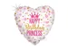 Folieballon Birthday prinses 45cm