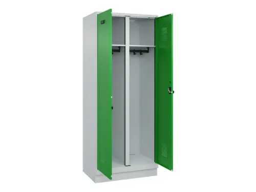 locker voor scheiding van kleding,HxBxD 1950x800x500mm,2vak