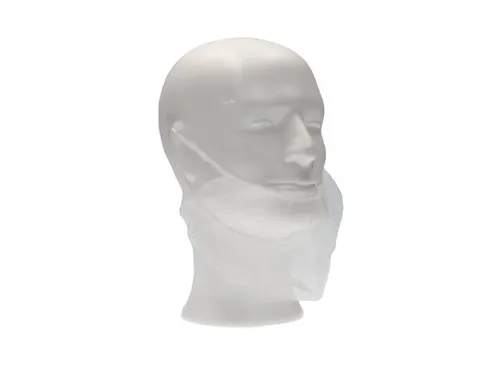 PP non woven baardmasker wit met 2 elastiek één maat 1000 Stuks