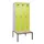 locker met bank,voor scheiding van kleding,HxBxD 2120x900x815mm,3vak