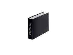 Ordner Bank PP A5 4c m horizontaal zwart