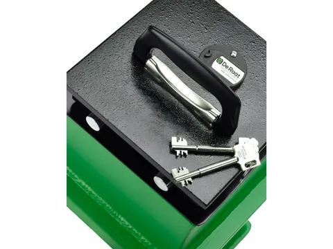 Vloerkluis Terra 1 K (vierkant) dubbelbaard sleutelslot 370x240x240mm