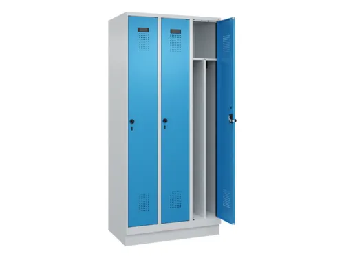 locker voor scheiding van kleding,HxBxD 1950x900x500mm,3vak