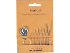 Naaldenset Creativ Company blister à 8 delen zilver
