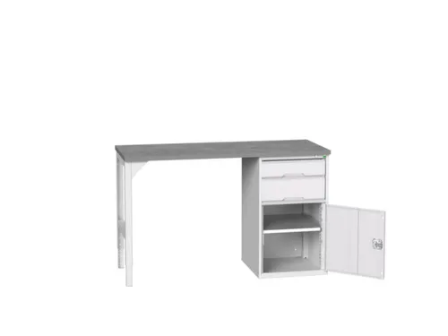werkbank,HxBxD 930x1500x600mm,linoleumblad,2voeten/1container