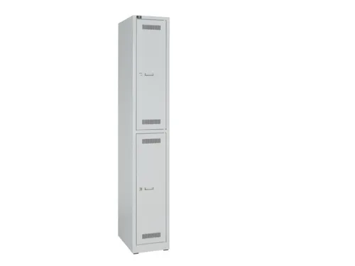 Dubbeldekse garderobekast,HxBxD 1850x300x500mm,1x2vak.,vak B 300mm