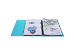 Ordner PP Prem'Touch A4maxi 80mm liblauw