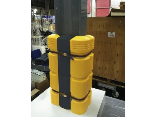 zuilbescherming,verlengingselement,HxL 1100x200mm,PE,zwart