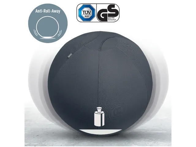 Ballon d'assise Leitz Ergo anti-basculement 55cm gris foncé