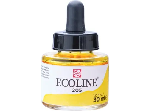 Ecoline waterverf flacon van 30 ml, citroengeel