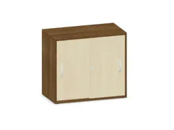 Schuifdeurkast720x800x430mm Romp Noten Decor Front Esdoorn