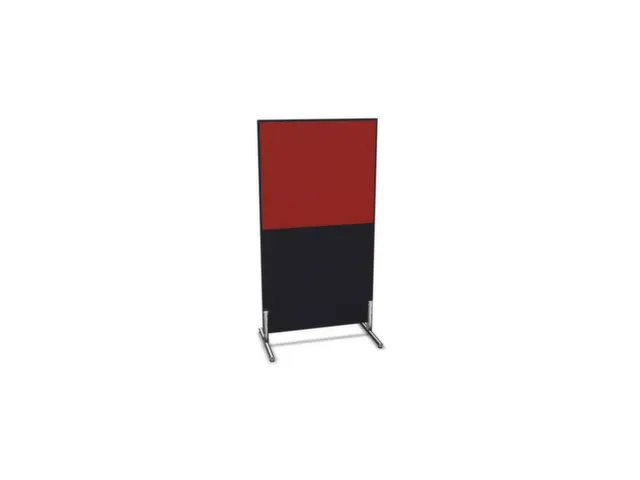 scheidingswand,HxB 1545x800mm,CC-zwart,BN4011-rood
