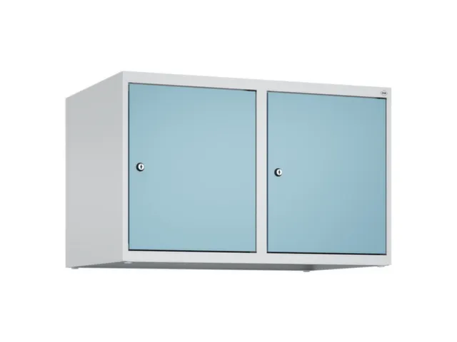 opzetkast,v. locker,2vak.,vak B 400mm,HxBxD 500x800x500mm,cilinderslot