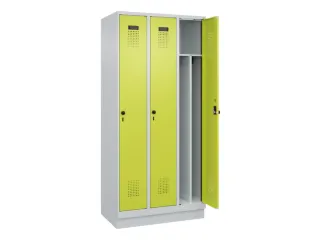 locker voor scheiding van kleding,HxBxD 1950x900x500mm,3vak - 1