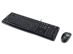 Logitech QWERTY Toetsenbord + Muis Zwart