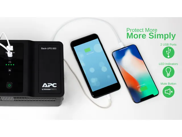 APC Back-UPS BE850G2-GR - Noodstroomvoeding 8x stopcontact, 850VA, 2 U