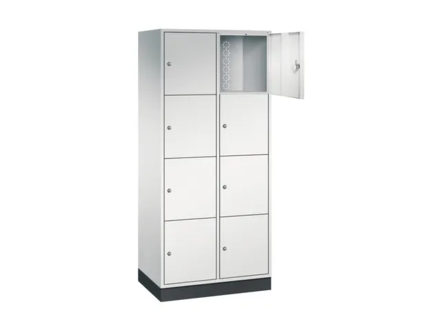 grootvolume-lockersysteem,RAL 7035,HxBxD 1950x820x500mm,2x4vakken