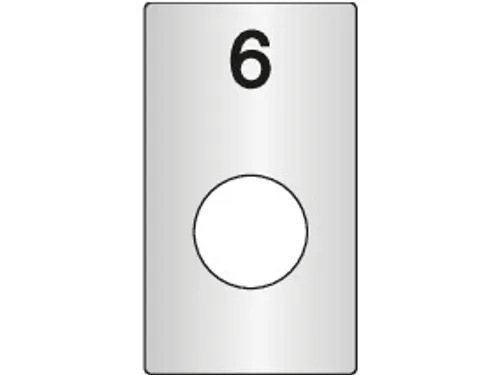 nummerbord,v. cil.-slot,achterzijde zelfklevend,HxB 79x45mm,kunststof
