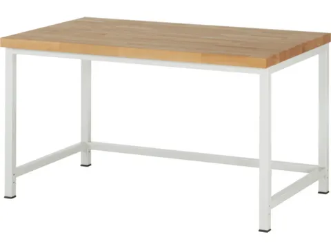 werkbank,HxBxD 840-1040x1500x900mm,beukblad,draagverm. 1250kg,RAL7035