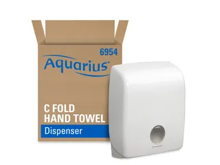 Handdoekdispenser Aquarius 6954 Wit C-vouw - 1