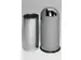 Push Afvalbak Staalplaat 52 Liter Hxd 880x415mm Zilver