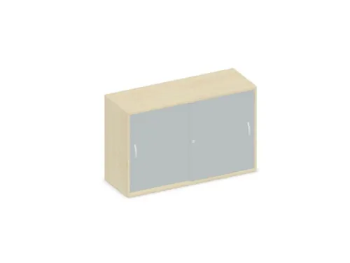 Schuifdeurkast 770x1200x430mm Romp Esdoorn Decor Front Lichtgrijs